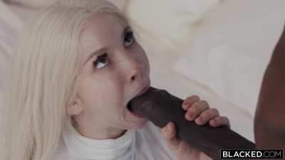 Petite Blonde receiving Facial from BBC