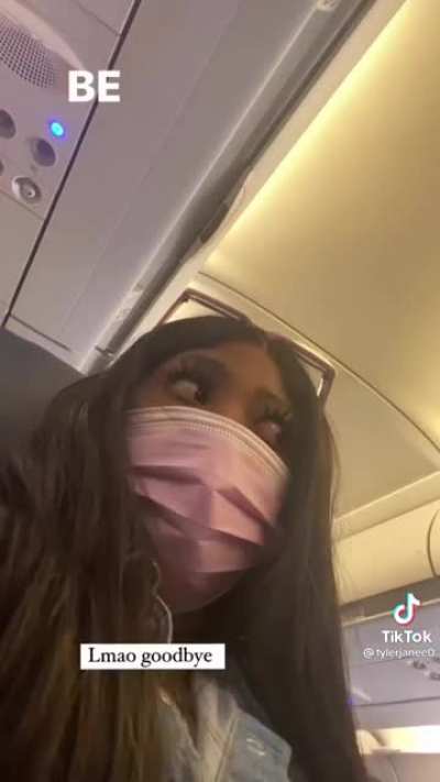 Please wear your mask and follow the instructions of fight crew so they don't have to fuck you up. Thank you.