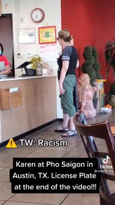 Karen asks for Miso Soup at a VIETNAMESE restaurant then goes on racist rant after they don&rsquo;t understand her.