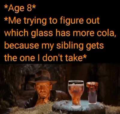 Hard decisions were different as a kid.