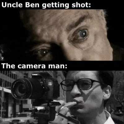 Camera man: "I missed the part where thats my problem"