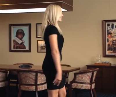 Margot Robbie sweet upskirt in 'Bombshell'