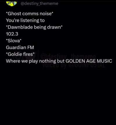 This is what plays on our sparrows and ships