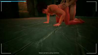 The Last Barbarian R - Doggystyle anal scene with body cumshot