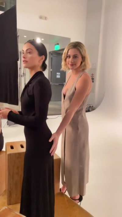 Lili Reinhart patting Camila Mendes&lsquo;s butt