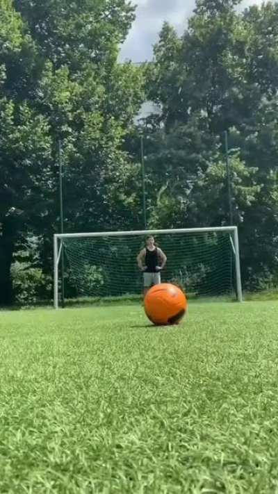 Good soccer shooting