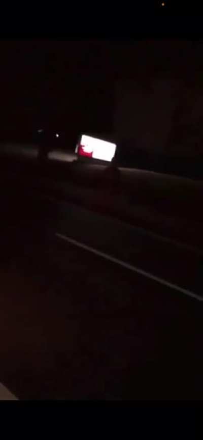 Naked man on meth turns into demon and paces a car