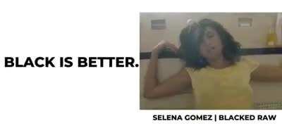 Selena Gomez for Blacked Raw. What black male talent would you like to see Selena take on?