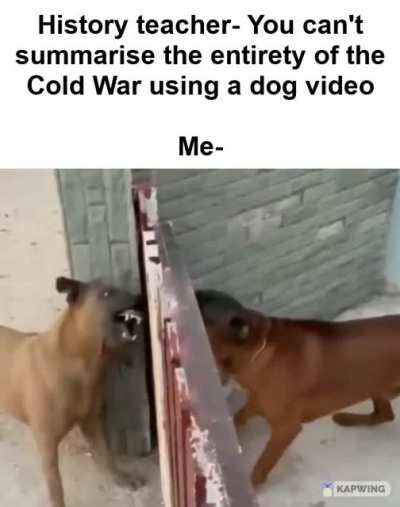 Don't ya just love proxy wars?