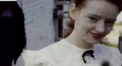 Digitizing my family&rsquo;s 8mm film reels and found this footage of my 18 yr old grandmother in 1946.
