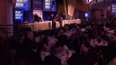 USS CAT evacuating Trump &amp;amp; his wife from the White House Dinner Party