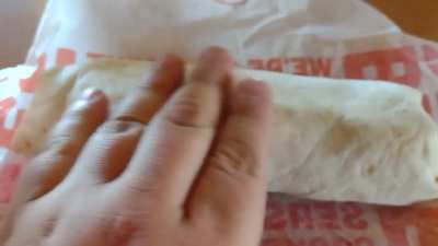 it was a good burrito to pet