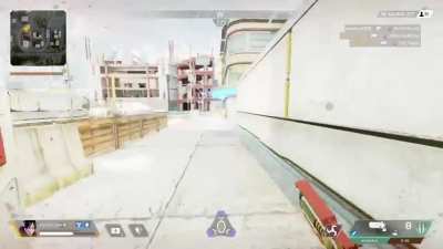 An example of how to use pre-aiming + the sound of the enemy&rsquo;s footsteps, repositioning, and arc stars in order to 1v3