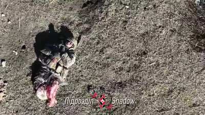 Crush testing russian soldier&rsquo;s leg with a grenade