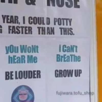 Grow up...