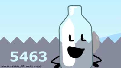 "Bottle, you're safe with 5463 votes!"