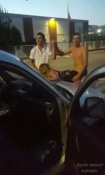 Manny was walking down the street when he noticed a beautiful woman in a tight dress leaning against a car. She had a mischievous glint in her eye and he knew he had to approach her. He walked up to her and asked if she