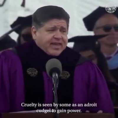 Gov. JB Pritzker - "Empathy and compassion are evolved states of being."