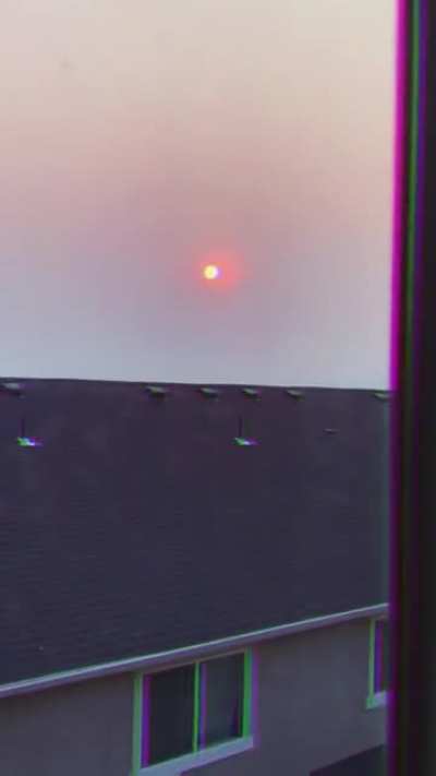 Living in the mountains - we don&rsquo;t see a Red Sun very often. Startled me a bit.