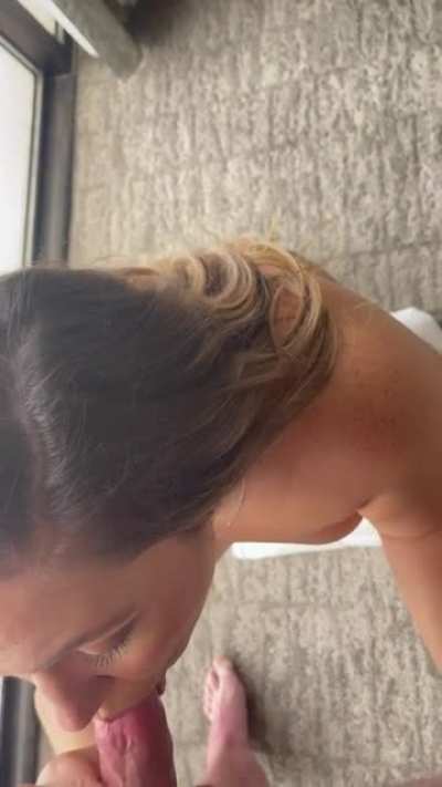 I can&rsquo;t believe I let that last drop hit the floor! What a waste of good cum!