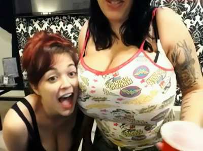 It's not often we get to actually hear one woman envying the other one's boobs out loud