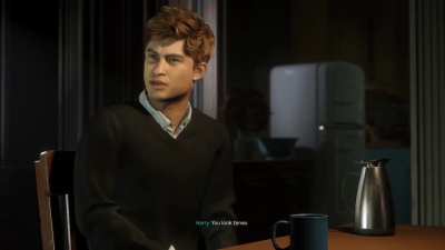He looks tense
