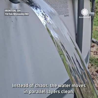 Not a glitch in the Matrix; just laminar flow in action&hellip;
