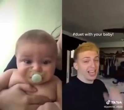 Hidden talent of mine? Making babys laugh.