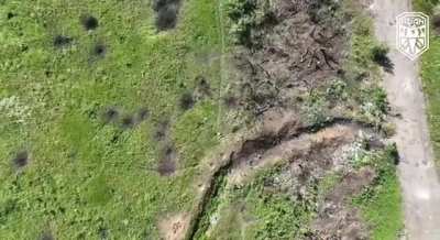 The Ukrainian Army's Joint Tactical Group "Adam" unit started a search and kill operation seeking Russian Army men within their fortified trenches.