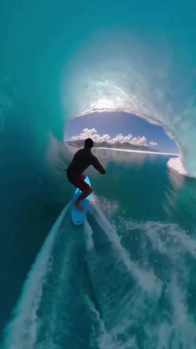 Surfing in Tahiti like you’ve never seen before