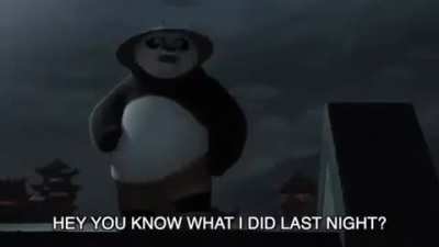 The dialogue between Lord Shen and Po is peak
