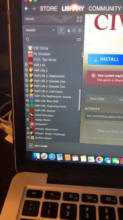 Every symbol to the left of the game means they are 32 bit games and I can&rsquo;t play them because of the new Mac update