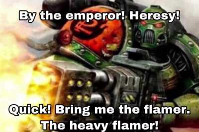 Me when I see a heretic in the sub. (Sorry for bad quality audio, voice was done by me and I wasn&rsquo;t about to set up acoustics and my big speaker mic for a 6 second meme)