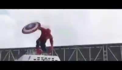 Tom Holland's first Marvel Appearance.