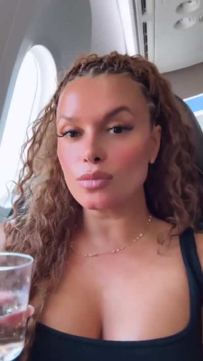 While on her flight | IG story 3-28-2025