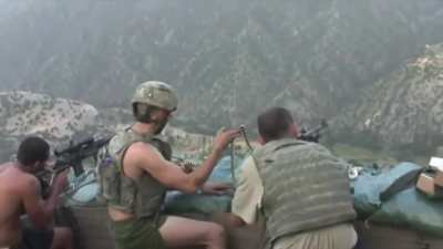 Firefight Between U.S. Army and Insurgents at Outpost Restrepo, Korengal Valley (Afghanistan)