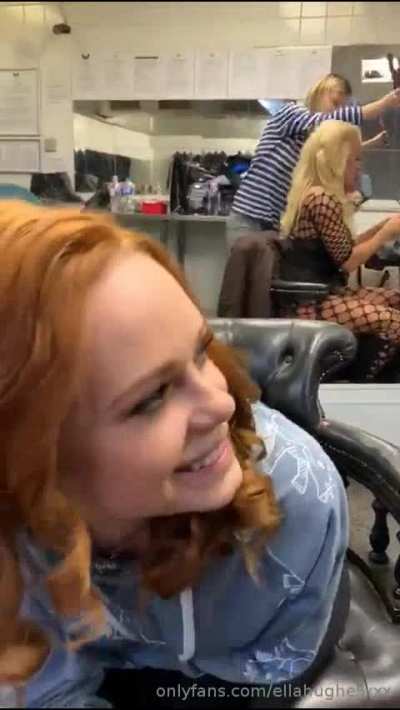 Ella Hughes Wants Dick Even In Makeup Room