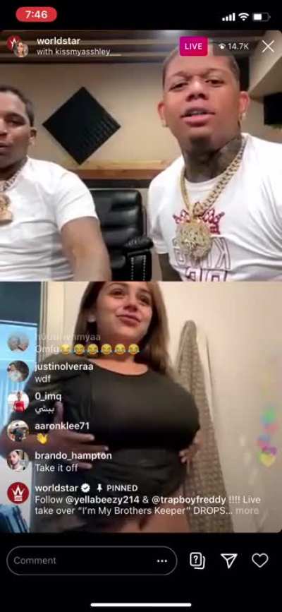 Nipslip on Worldstar&rsquo;s IG Live