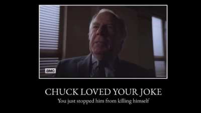 Chuck gave you the &ldquo;Faith in Humanity Restored&rdquo; award ☺️