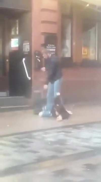 Man uses the ancient art of Wetherspoons Wing Chun