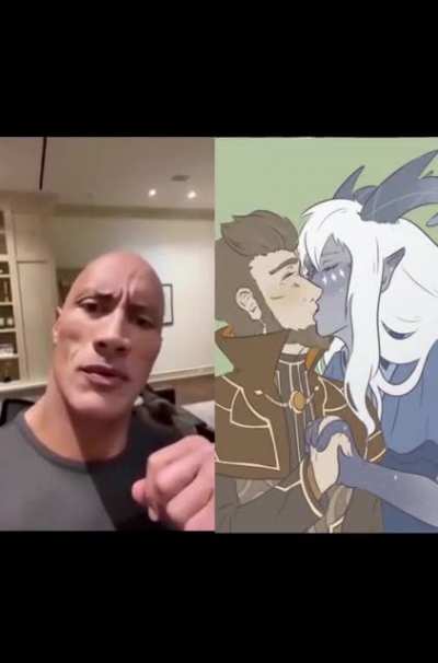 The Rock learns how to cook (artist: Vebira)