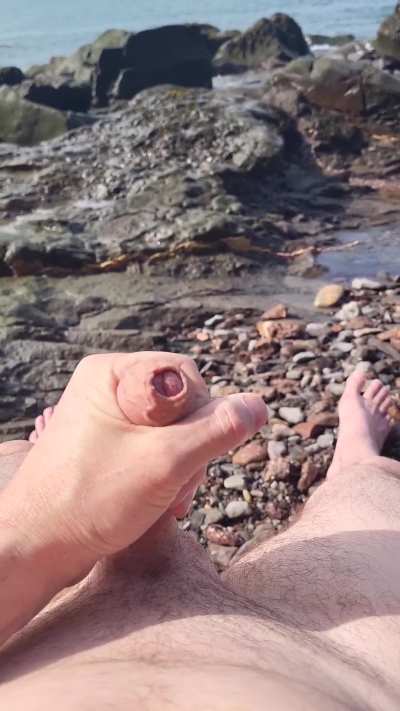 Enjoying myself by the ocean
