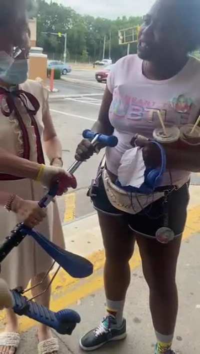 Woman tries to steal two scooters for her kids