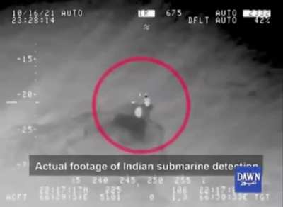 The Pakistan Navy detected and blocked an Indian submarine from entering Pakistani waters on October 16.