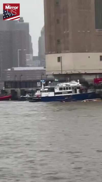 A helicopter crashed earlier on the Hudson River in NYC. Rescue efforts are underway for those who tragically lost their lives. RIP to those 6 lives.