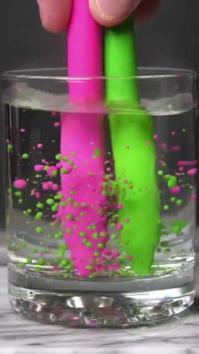 Melting wax in hot water
