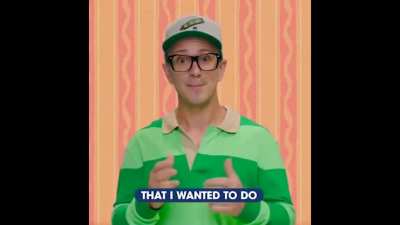 Blues Clues man is disappointed