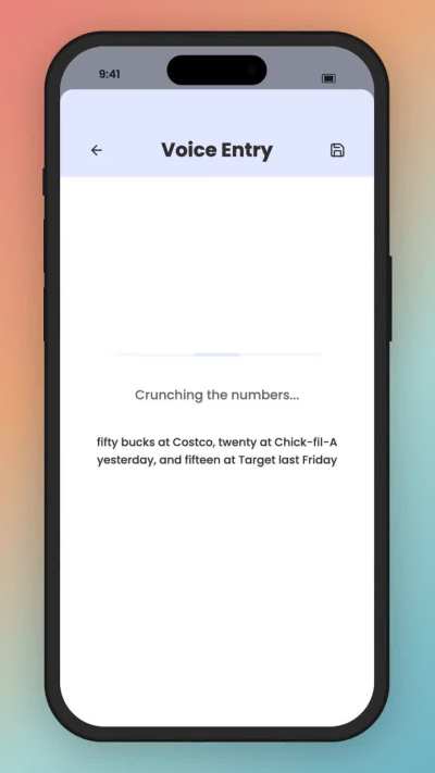 I tracked every transaction by hand for 5 years. Tried to get my cousin to do it. He lasted 2 weeks. So I built a voice-first budgeting app where you just say what you spent.