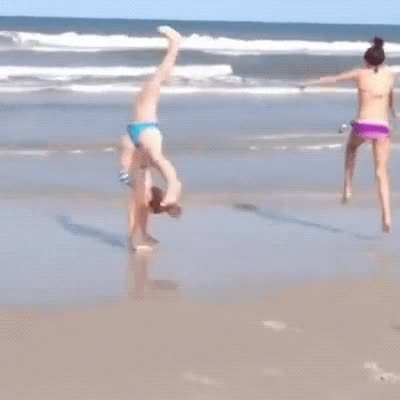 Nice cartwheel!
