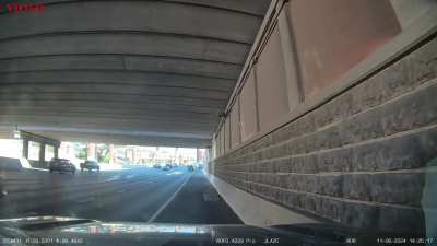 [OC] got rear ended by a distracted driver. Dash cam proved to the cops it wasn&rsquo;t my fault 
